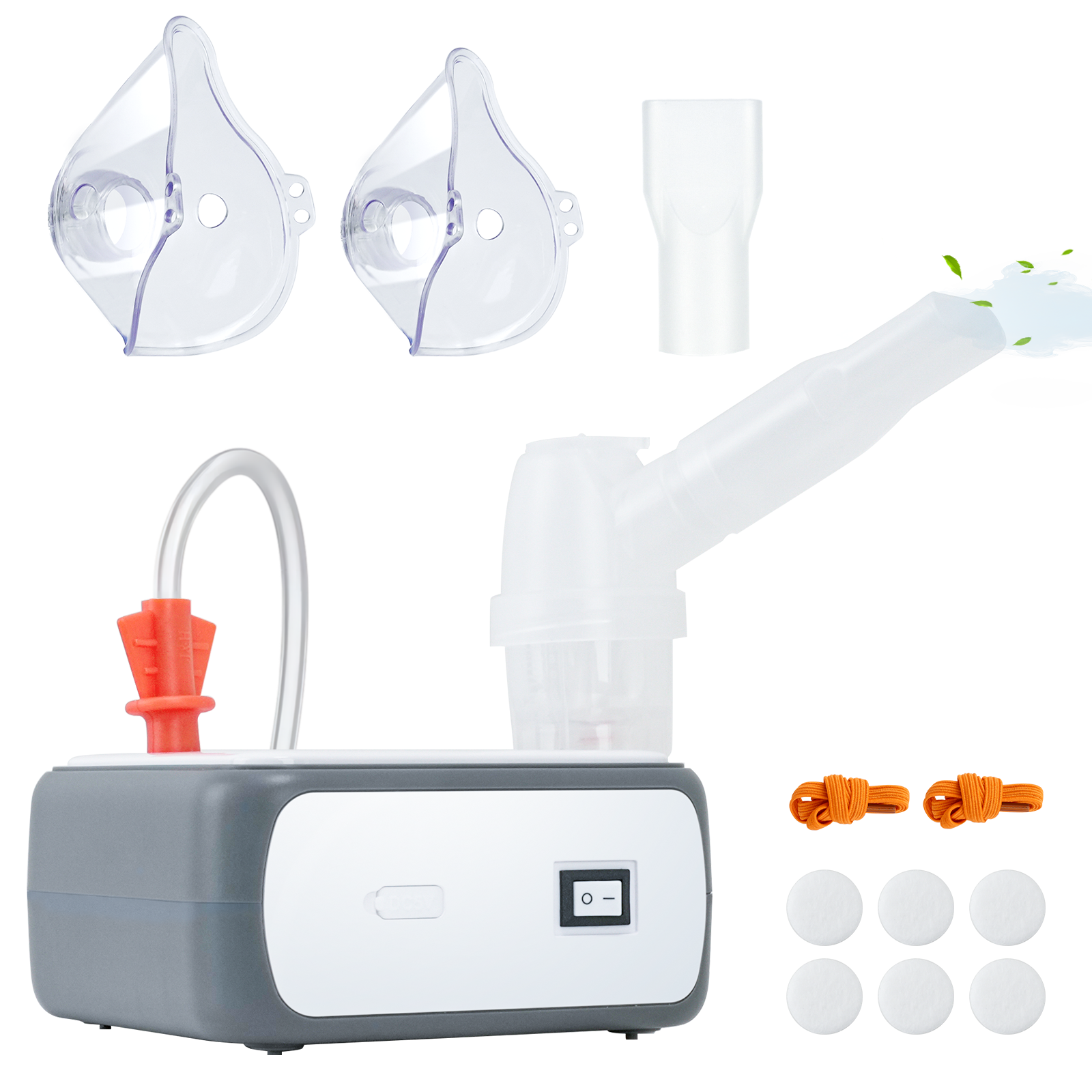 Portable Compressor Nebulizer Machine for Kids and Adults, Pro Compact Cool Mist System for Home Use with Nebulizer Mask Mouthpiece, Friendly for Breathing Problem - Image 2